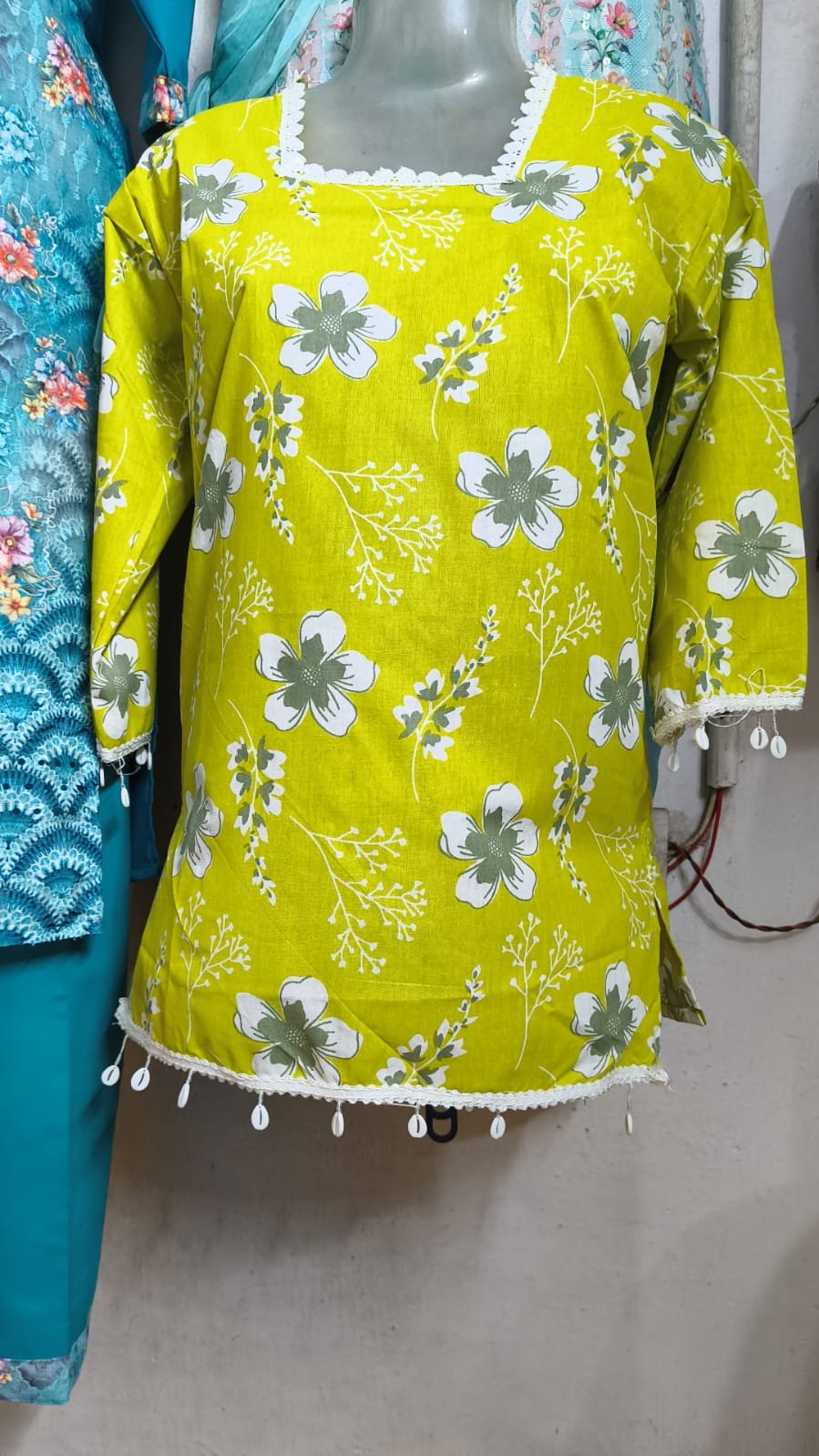 Green Short Kurti