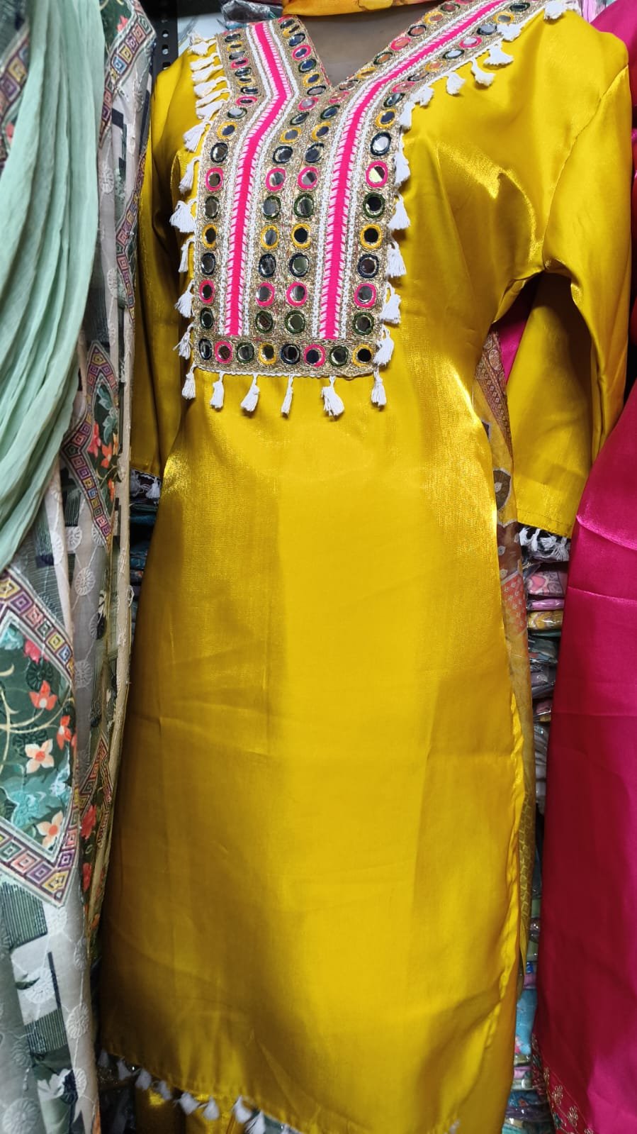 Yellow Kurta Pant Set
